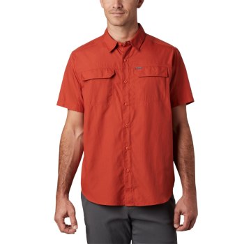 Columbia Silver Ridge 2.0 Short Sleeve, Camisa Rojos Para Hombre | 147952-UNT